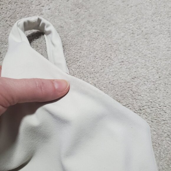 LULULEMON Align Tank Top Nulu Cropped Gym Yoga Bone Ivory Women's 6, AB Cups - Picture 11 of 13